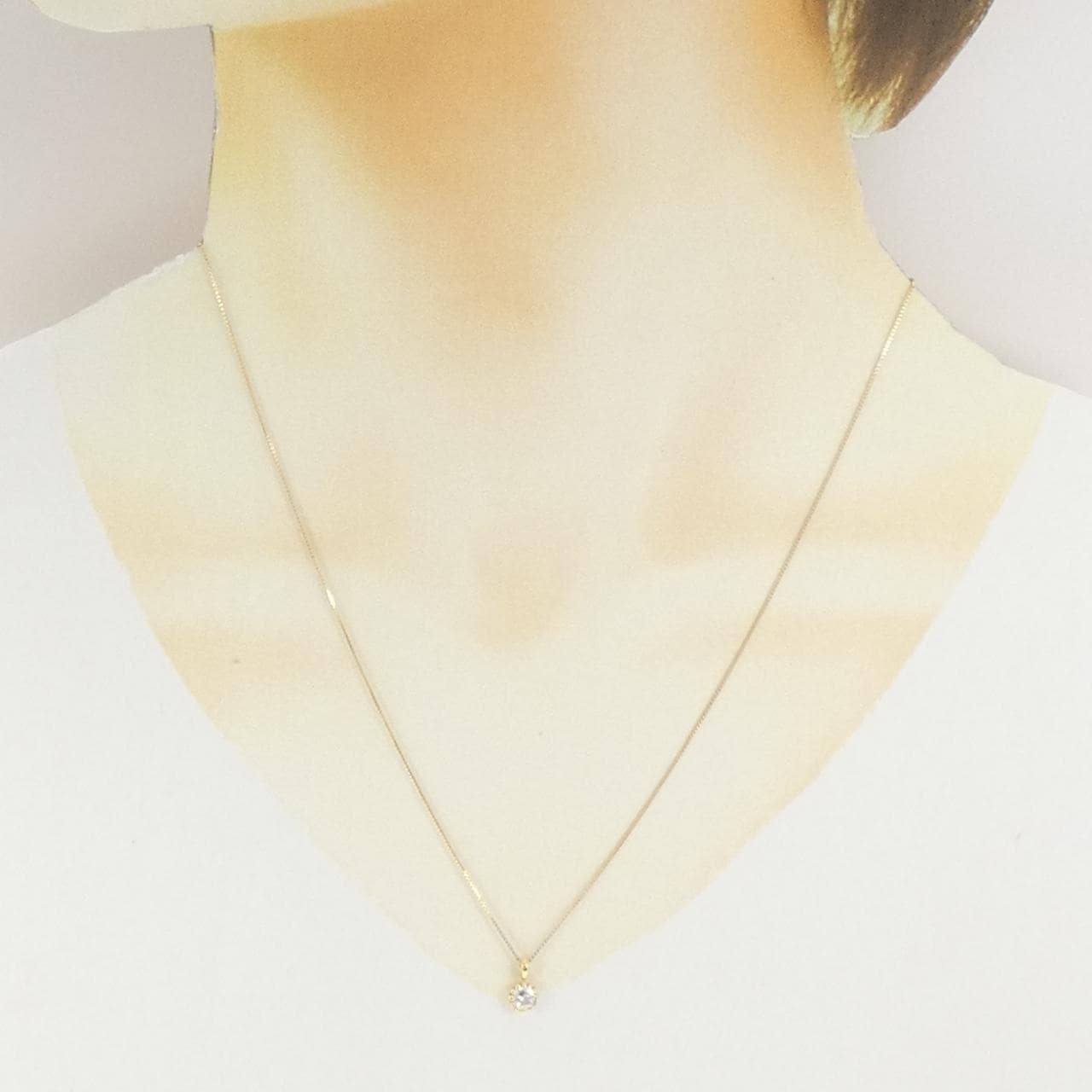 K18YG ダイヤモンド ネックレス 0.223CT