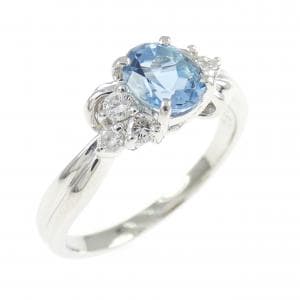 PT900 アクアマリン リング 0.64CT