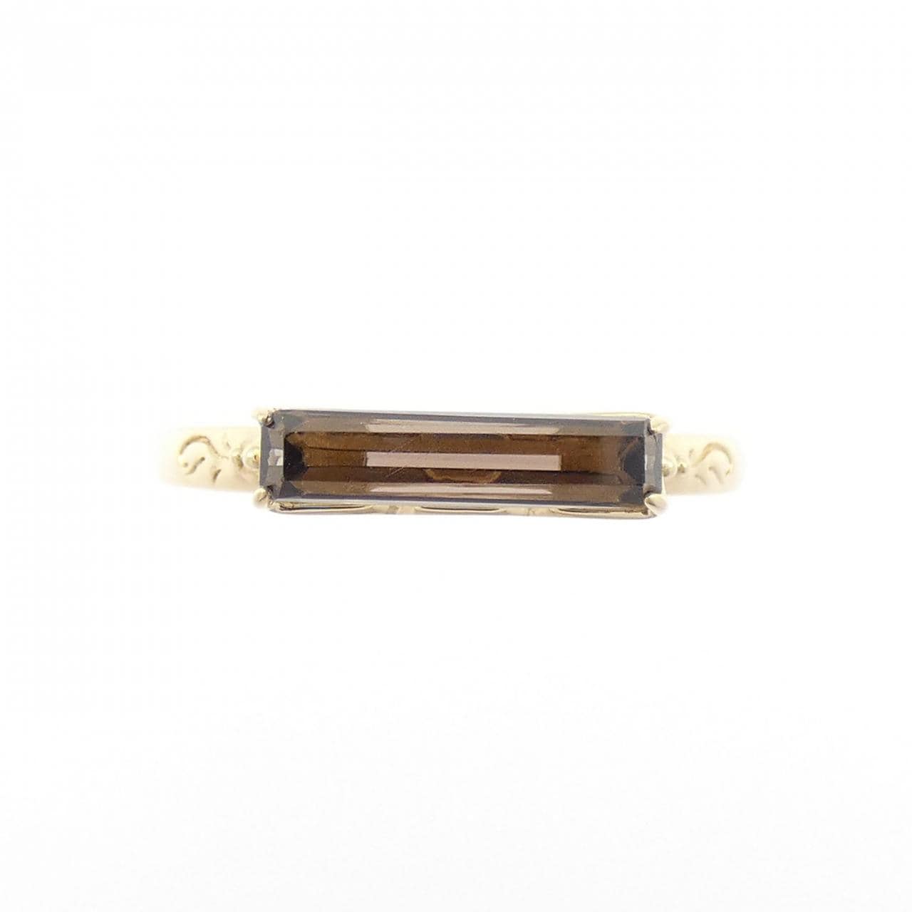 アガット スモーキークオーツ リング