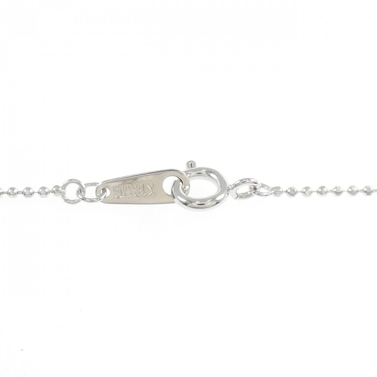 K18WG クロス ダイヤモンド ネックレス 0.30CT