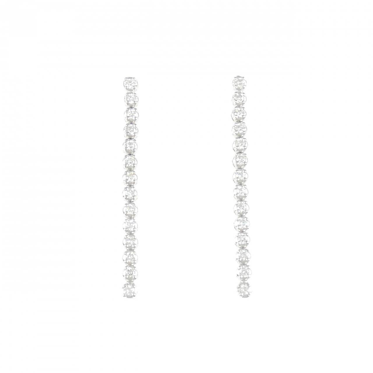 K18WG ダイヤモンド ピアス 0.34CT