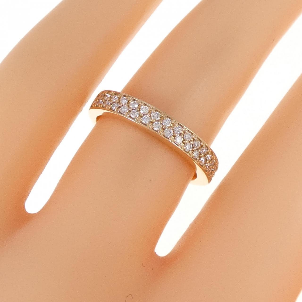 K18PG Diamond ring