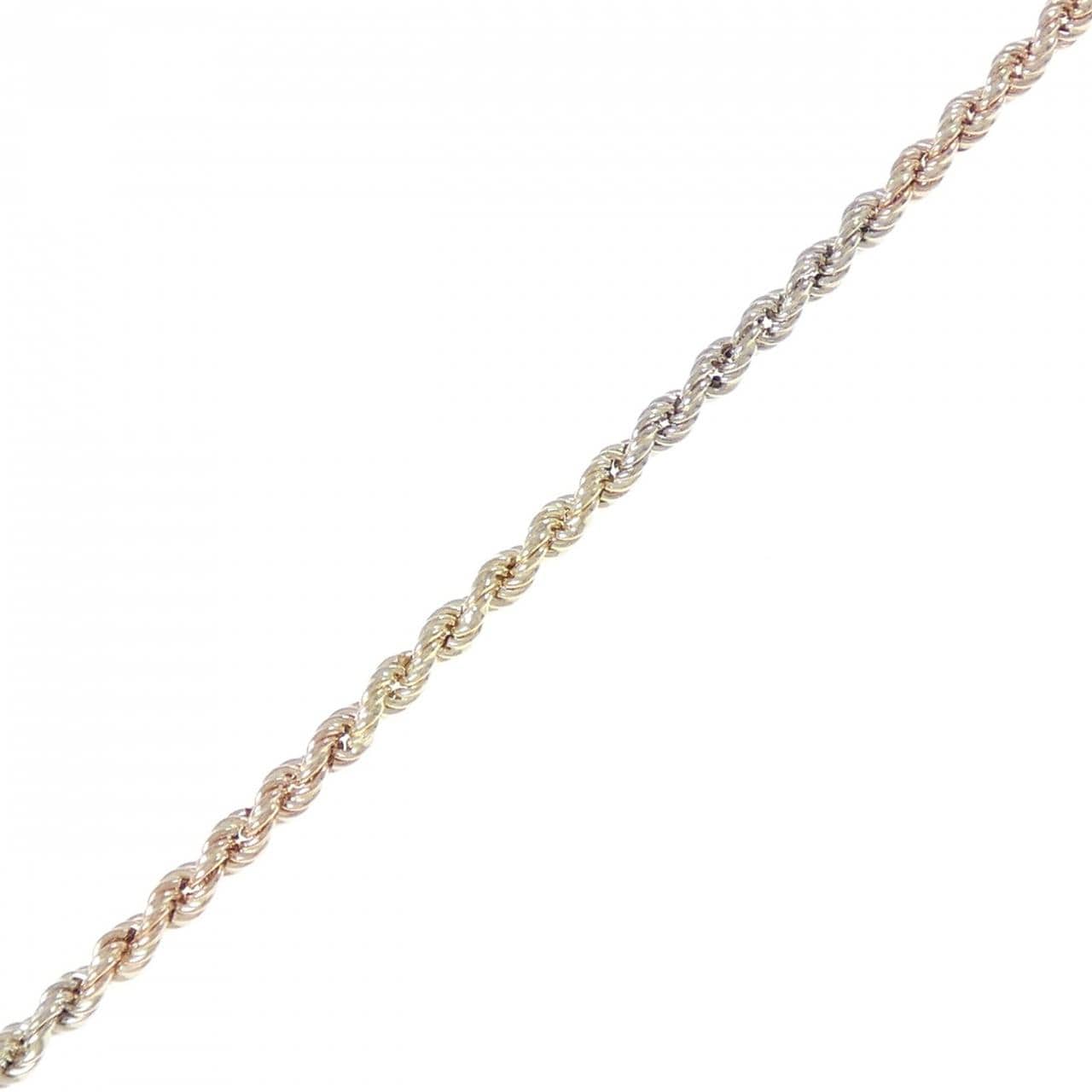 14KTスリーカラー ブレスレット