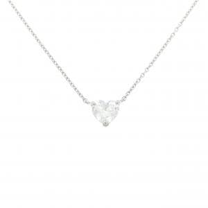 【リメイク】PT900/PT850 ダイヤモンド ネックレス 0.456CT F I1 ハートシェイプ