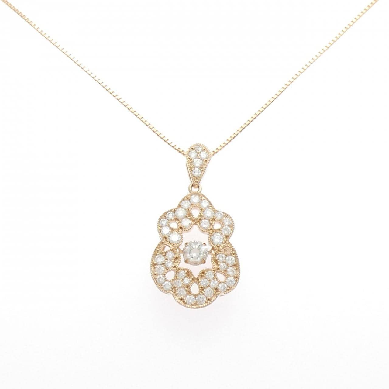 K18PG ダイヤモンド ネックレス 0.30CT