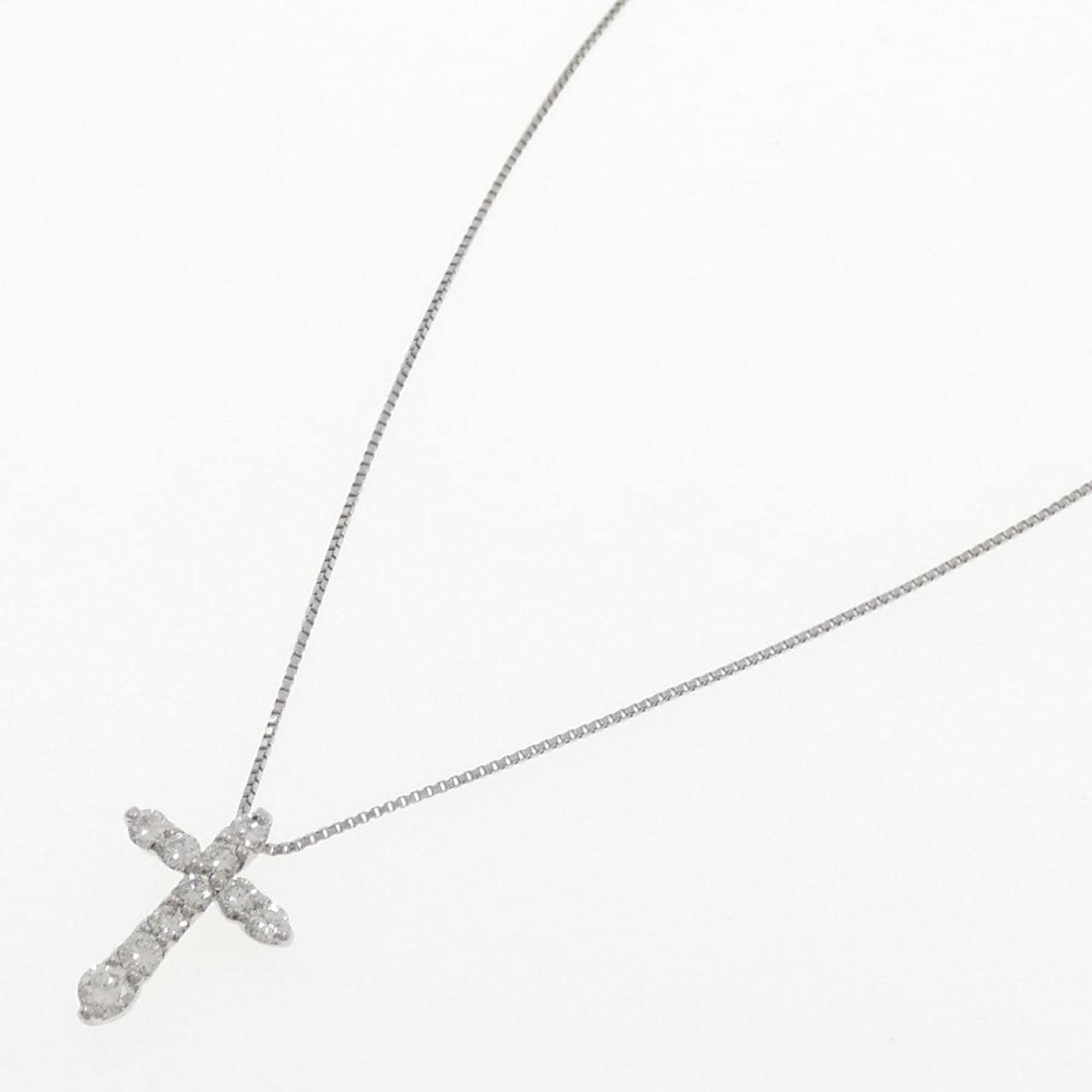 PT900/PT850 クロス ダイヤモンド ネックレス 0.53CT
