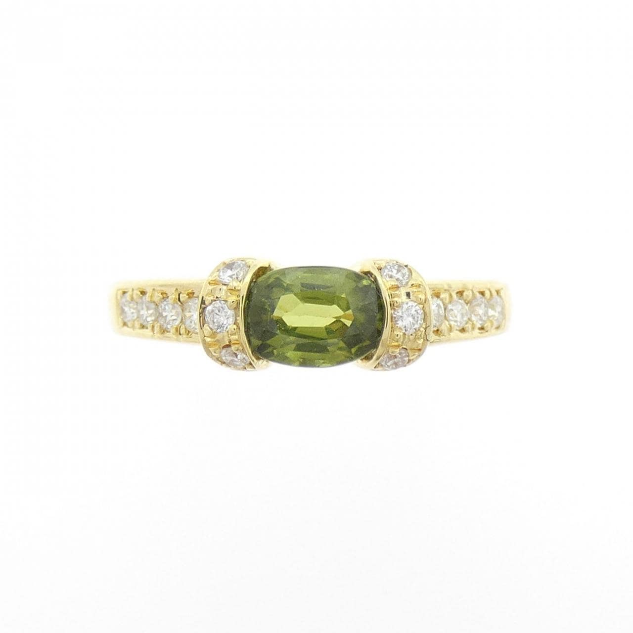 K18YG サファイヤ リング 0.681CT