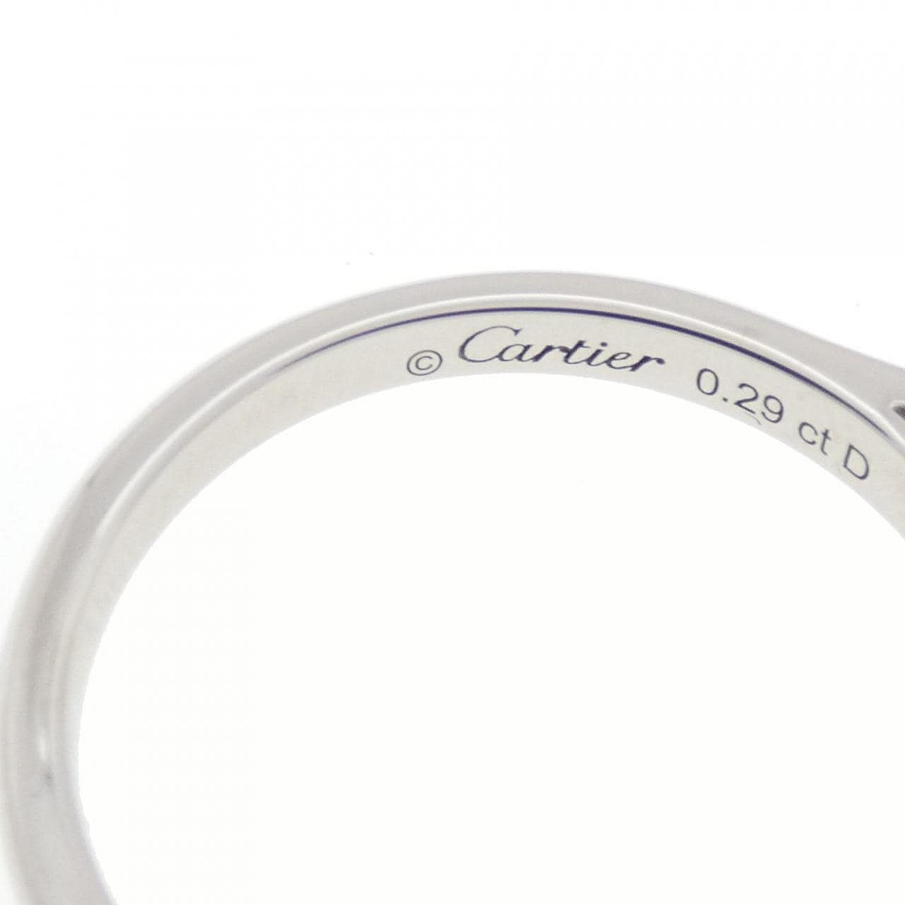 カルティエ 1895 ソリテール リング 0.29CT F VVS2 VG