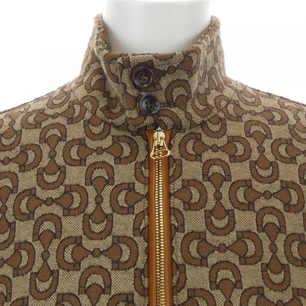 Gucci Horsebit Jacquard Wool Jacket 694157 Z8AY1
