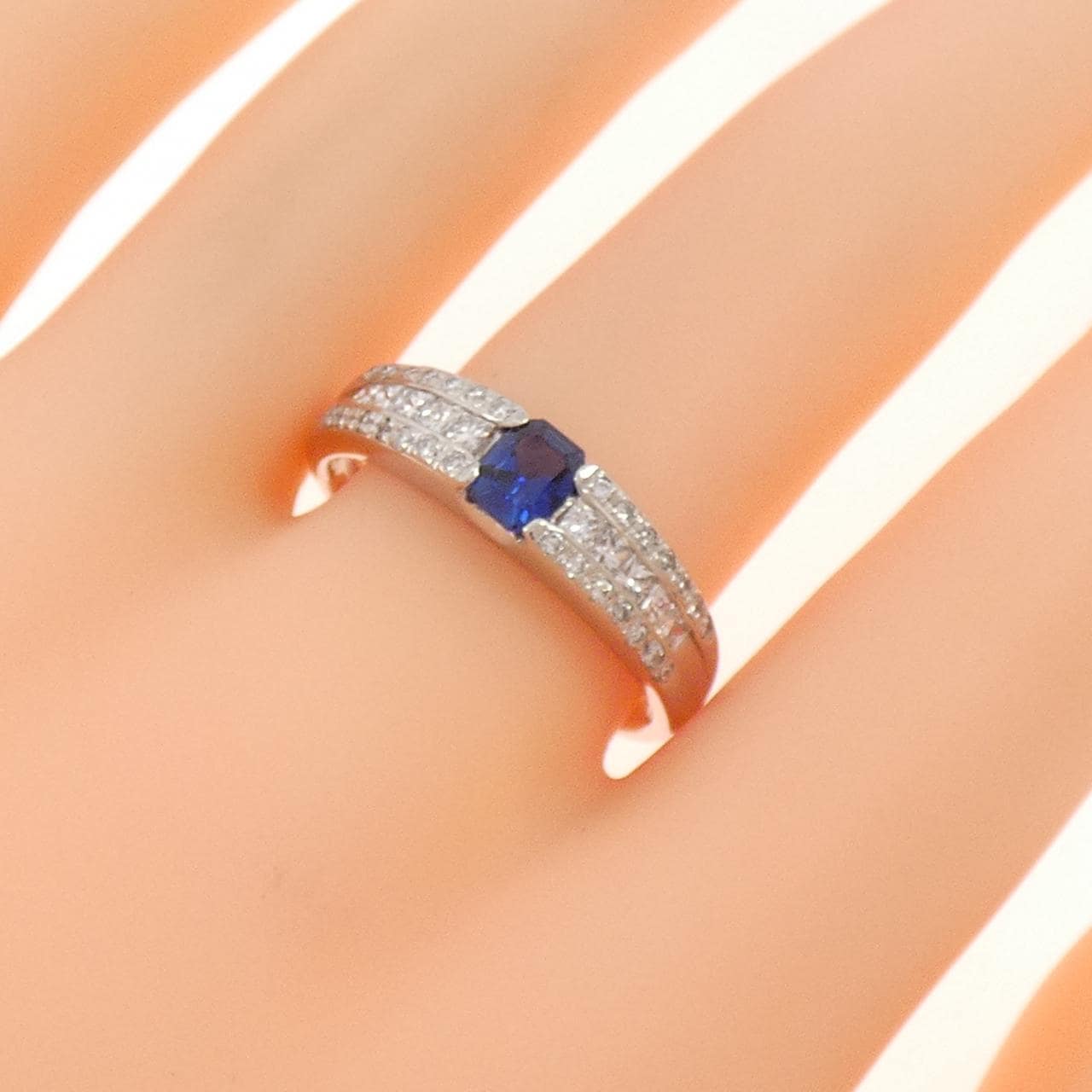 PT900 サファイヤ リング 0.45CT