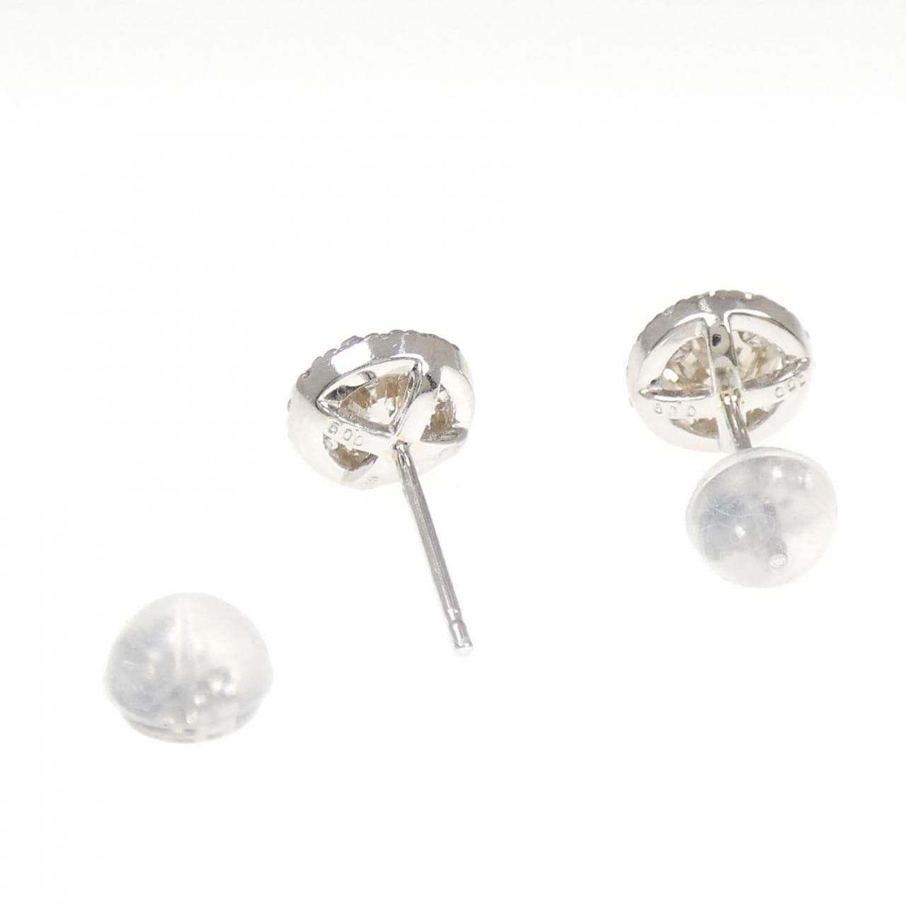 PT900 ダイヤモンド ピアス 1.00CT