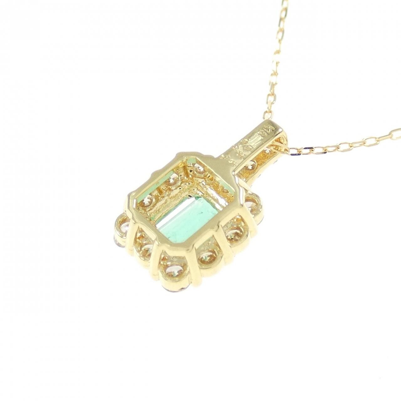 K18YG emerald necklace 0.31CT
