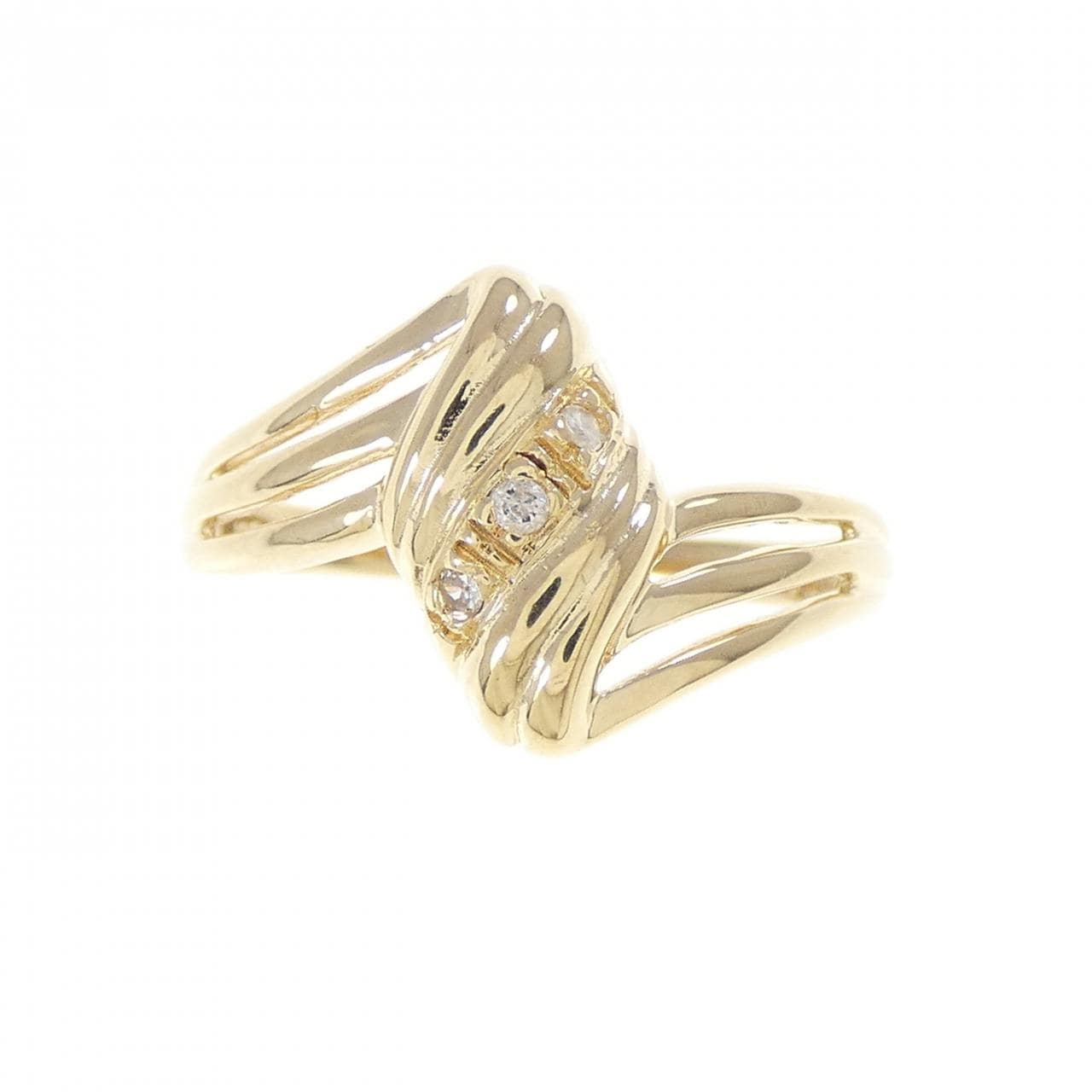 K18YG ダイヤモンド リング 0.02CT