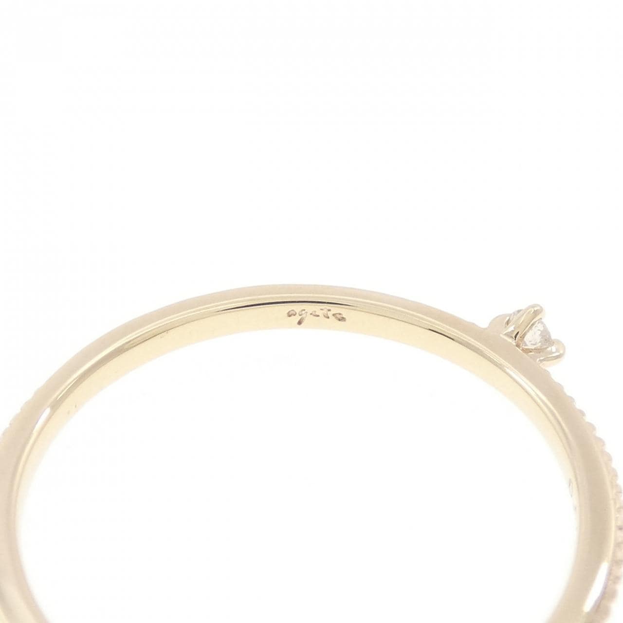 アガット ダイヤモンド リング 0.03CT