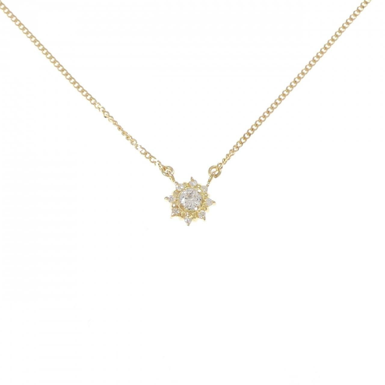 K18YG ダイヤモンド ネックレス 0.13CT