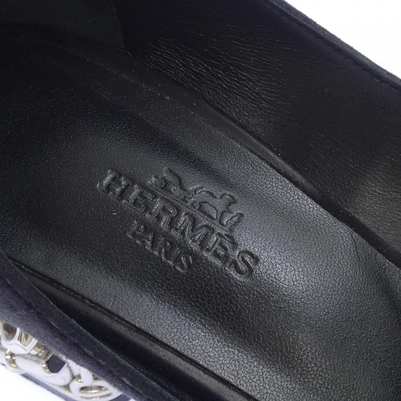 エルメス HERMES ガーリー シェーヌダンクル シェーヌグルメット グレナン 231212Z パンプス