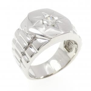 PT900 印台 ダイヤモンド リング 0.40CT