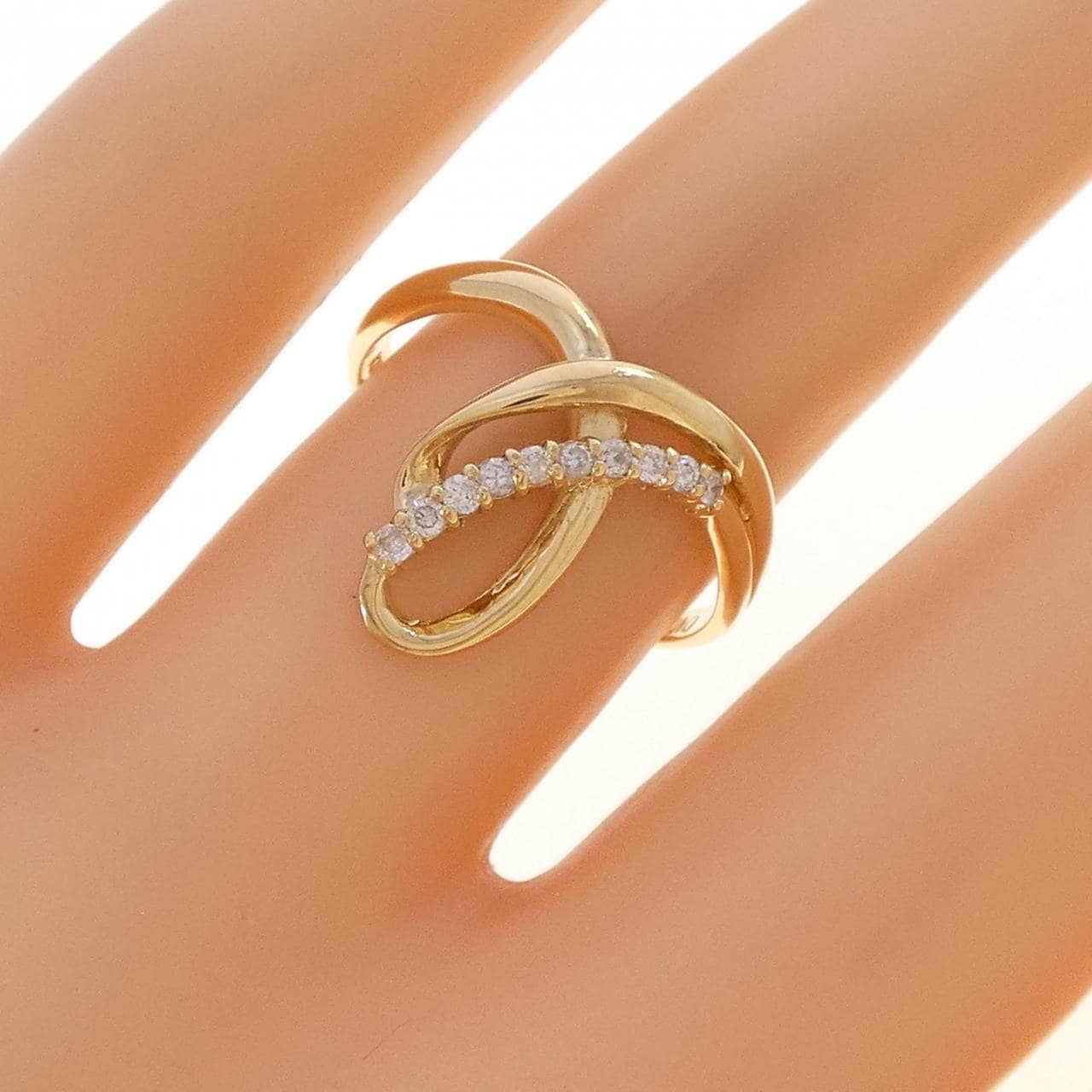 K18YG ダイヤモンド リング 0.10CT