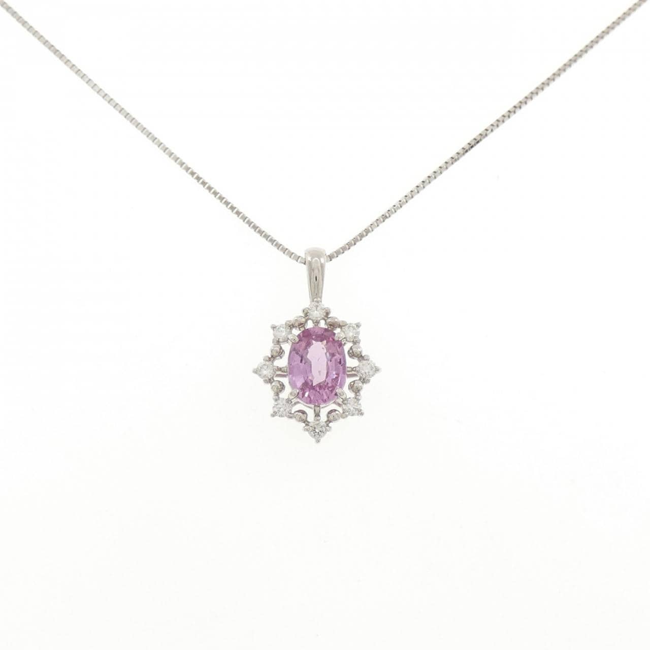 PT950/PT850 サファイヤ ネックレス 1.02CT