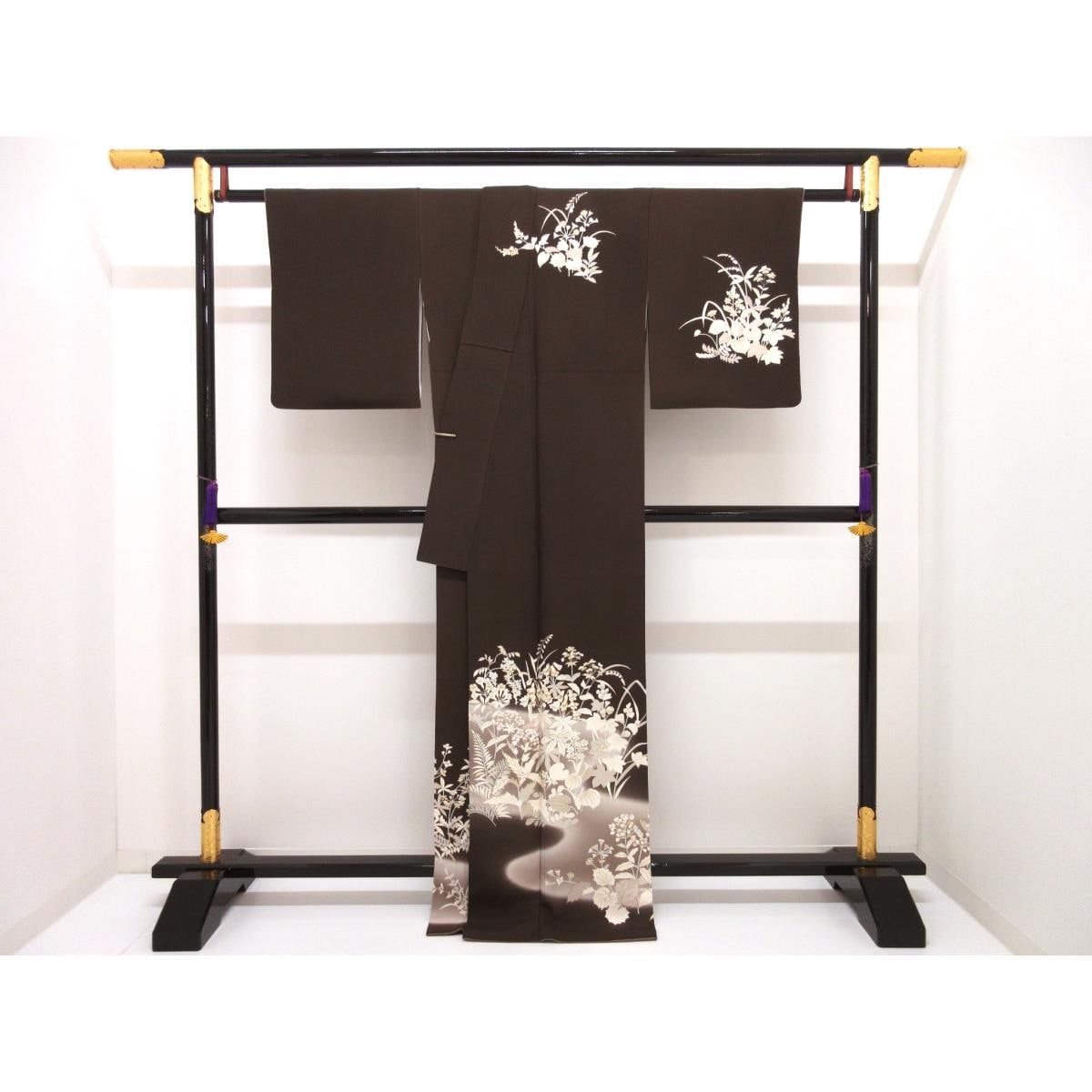 訪問着　友禅金彩加工　ボカシ染