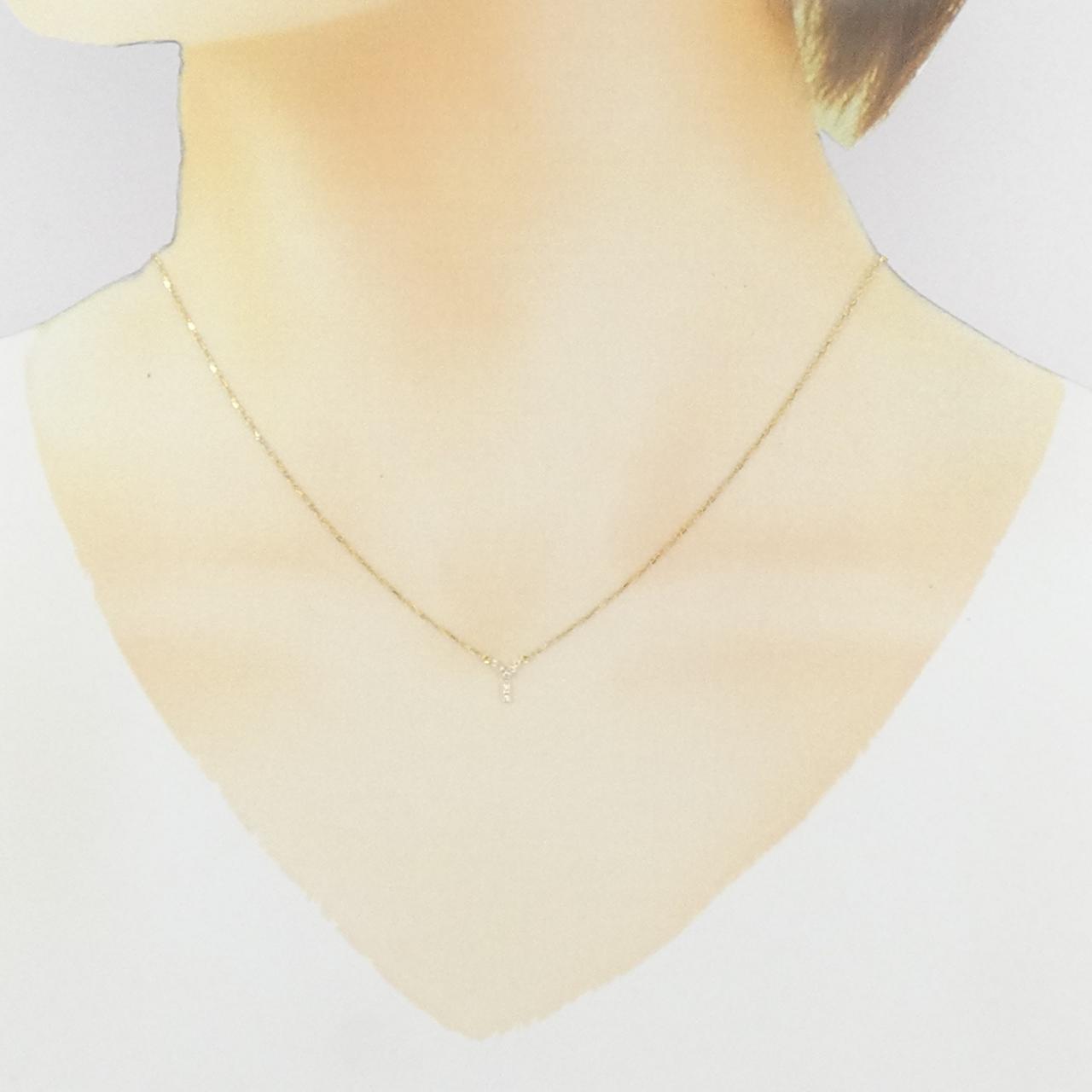 アーカー イニシャル ネックレス 0.03CT