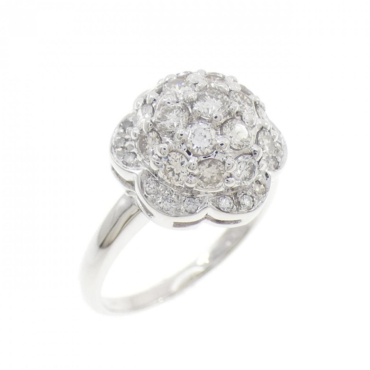 750WG ダイヤモンド リング 0.92CT