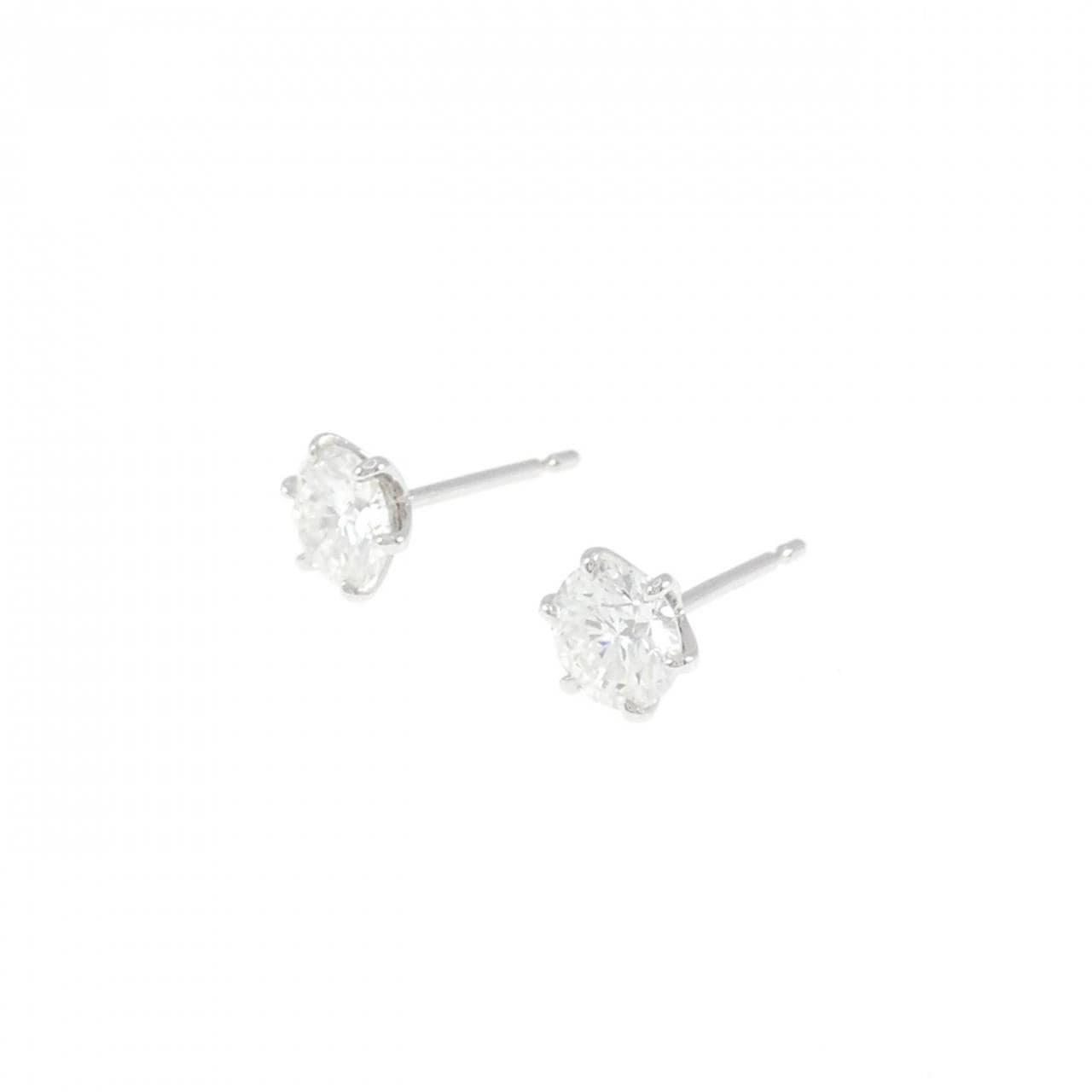 【リメイク】PT/ST ダイヤモンド ピアス 0.522CT 0.544CT G I1 VG-GOOD