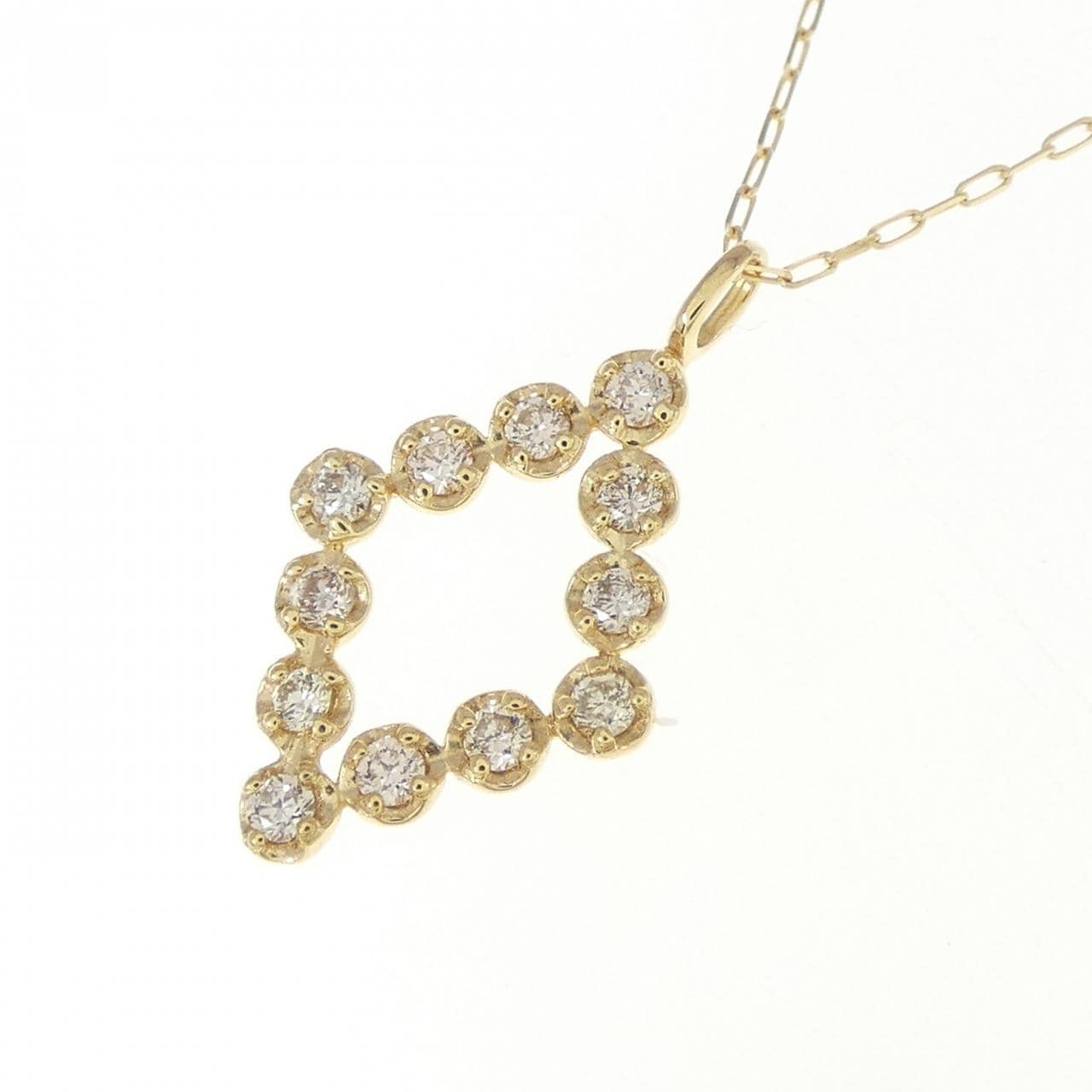 【新品】K18YG ダイヤモンド ネックレス 0.10CT