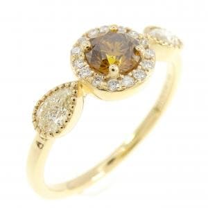 【新品】K18YG ダイヤモンド リング 0.38CT