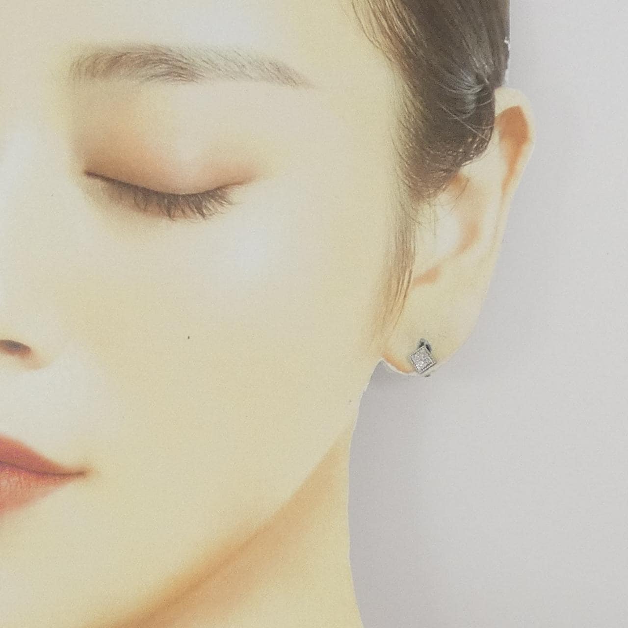 K10WG ダイヤモンド ピアス 0.20CT