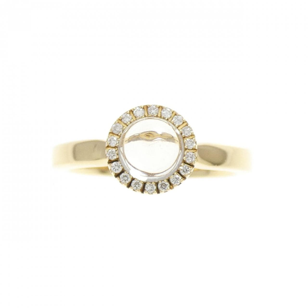 K18YG クオーツ リング