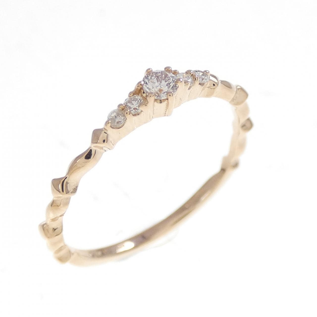 アガット ダイヤモンド リング 0.08CT