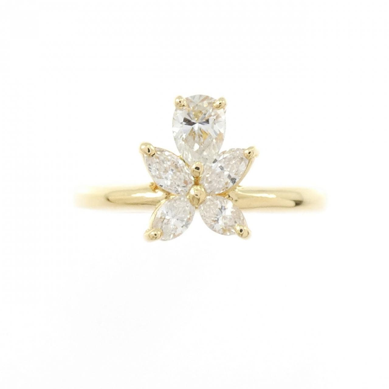K18YG ダイヤモンド リング 0.584CT