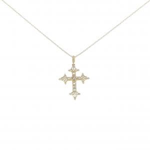 アーカー クロス ダイヤモンド ネックレス 0.08CT
