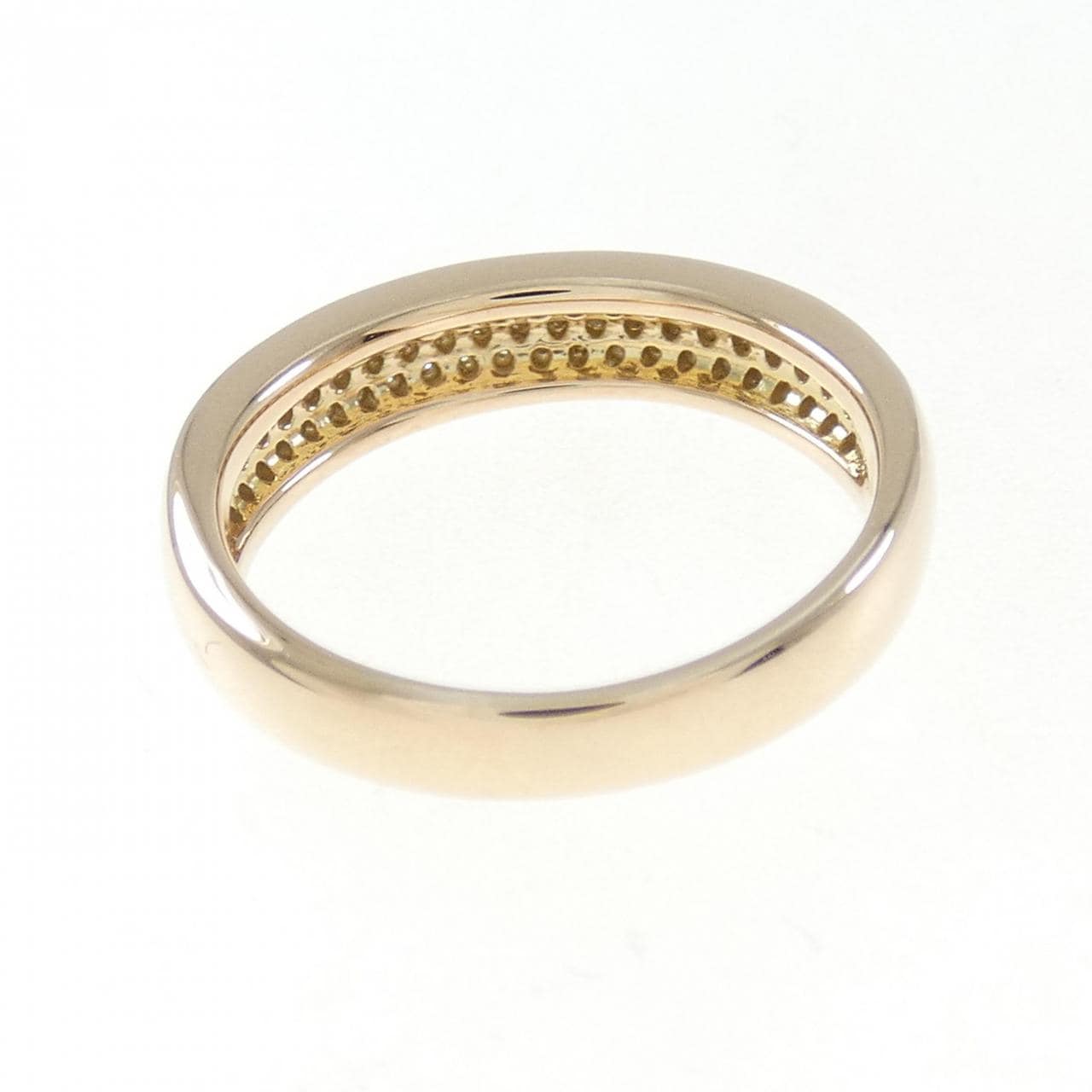 K18PG パヴェ ダイヤモンド リング 0.30CT