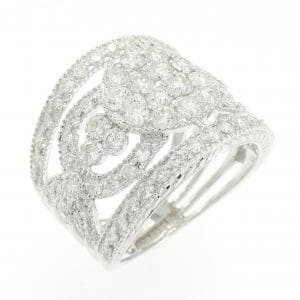 750WG ダイヤモンド リング 2.00CT