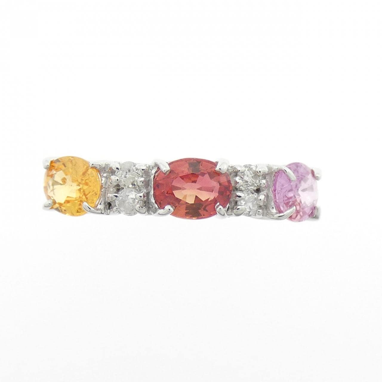 K18WG サファイヤ リング 1.37CT