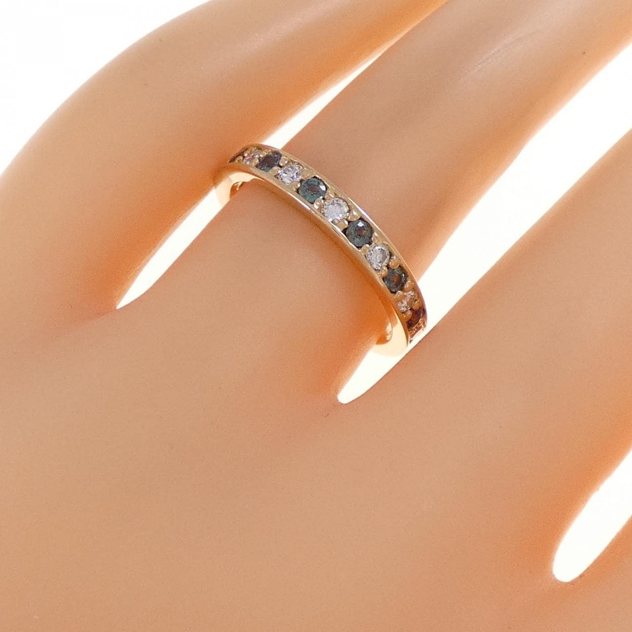 K18PG アレキサンドライト リング 0.25CT