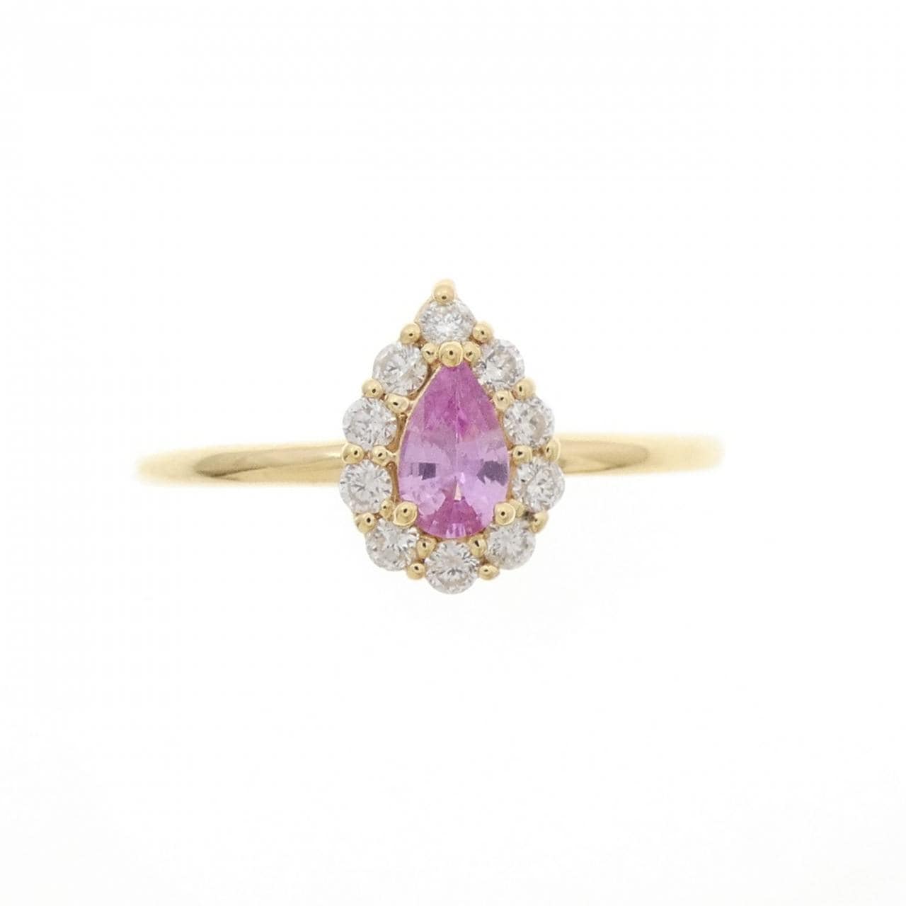 K18YG サファイヤ リング 0.44CT