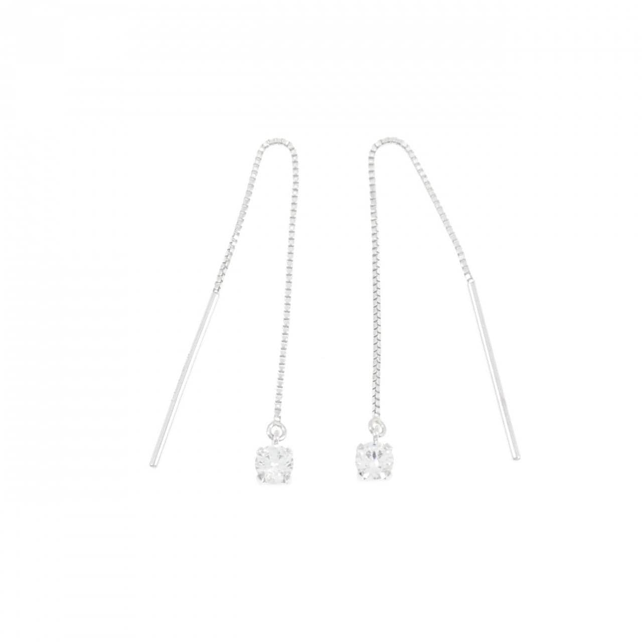 K14WG キュービック ピアス