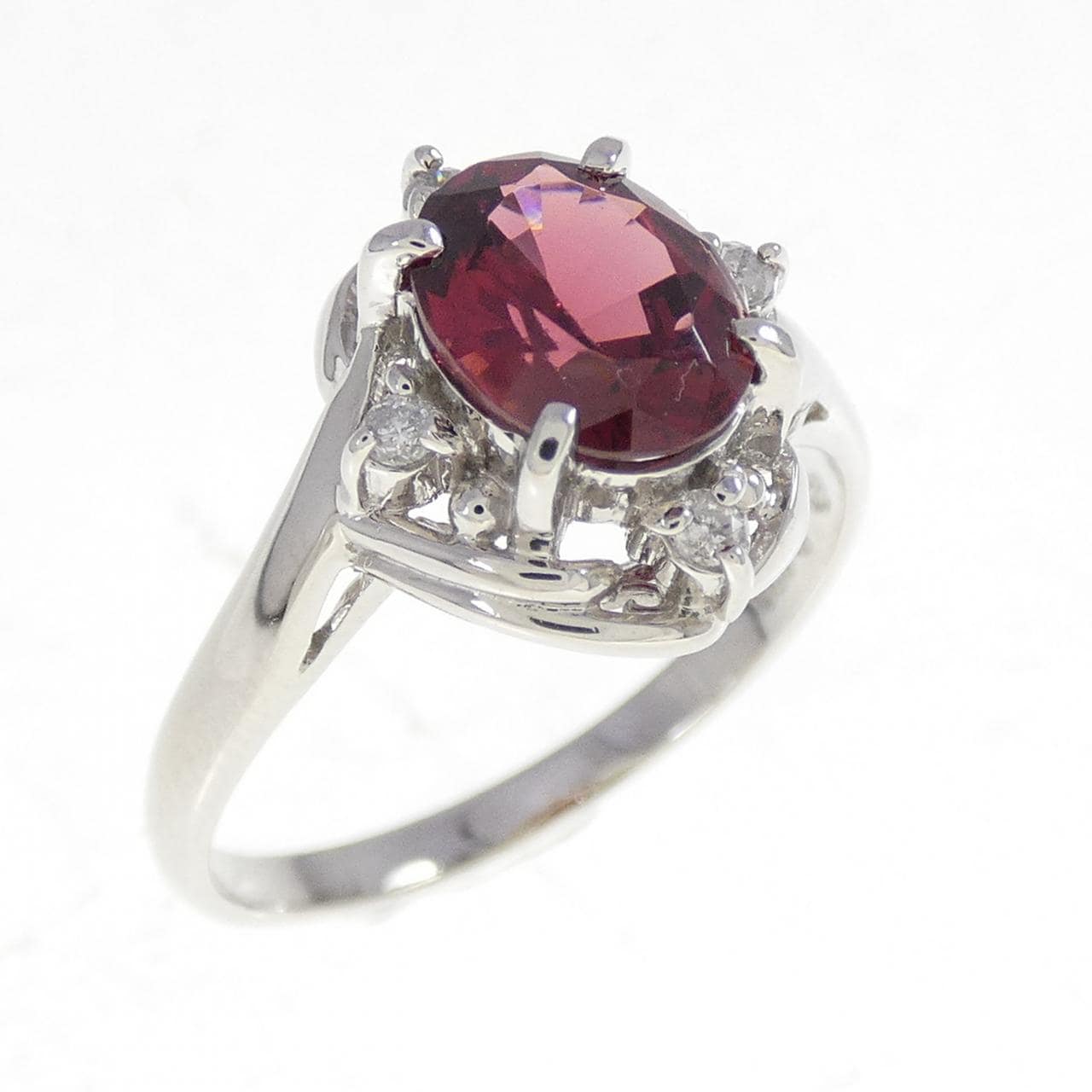 PT850 ガーネット リング 1.39CT