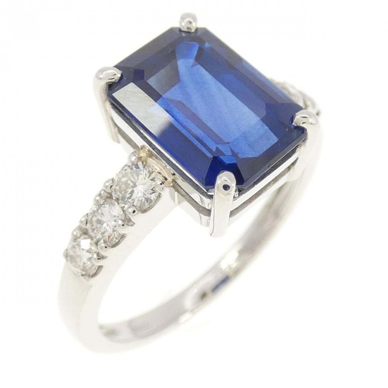 【リメイク】PT サファイヤ リング 3.93CT タイ産