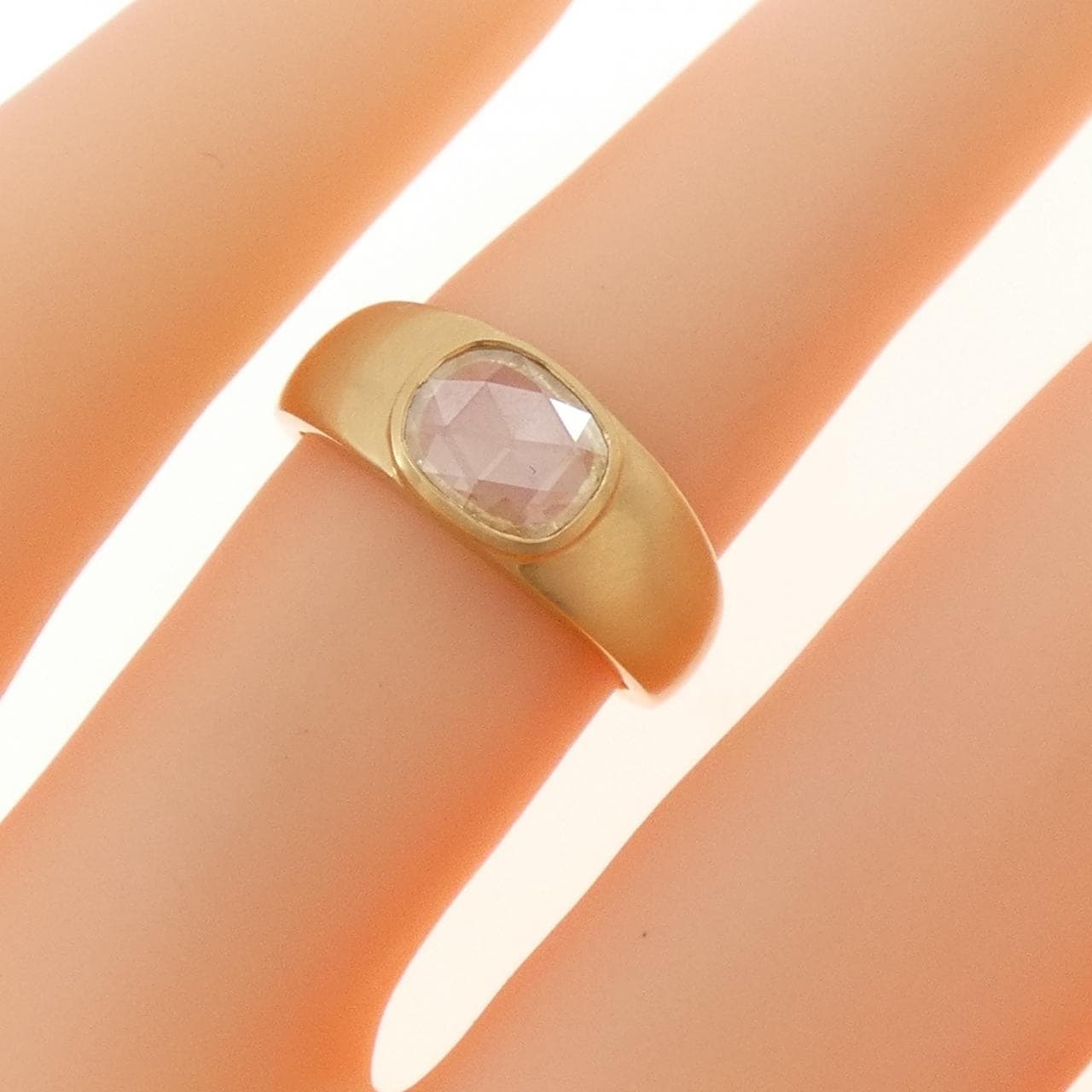【新品】K18YG ダイヤモンド リング 0.38CT