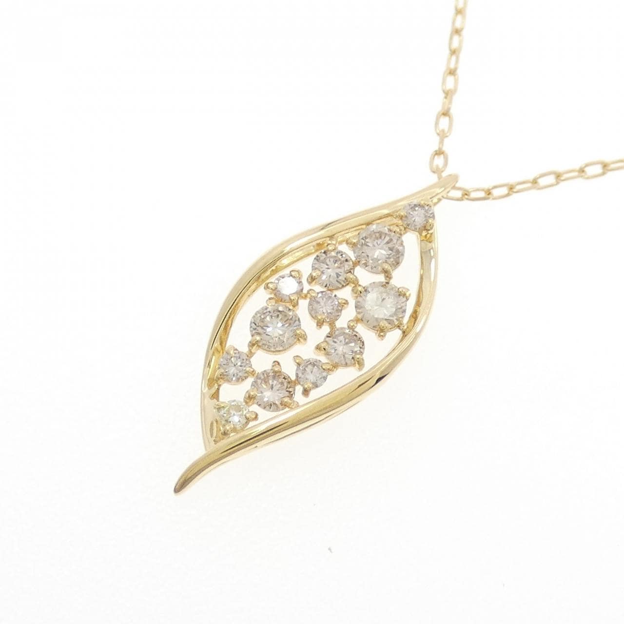 K18YG ダイヤモンド ネックレス 0.40CT