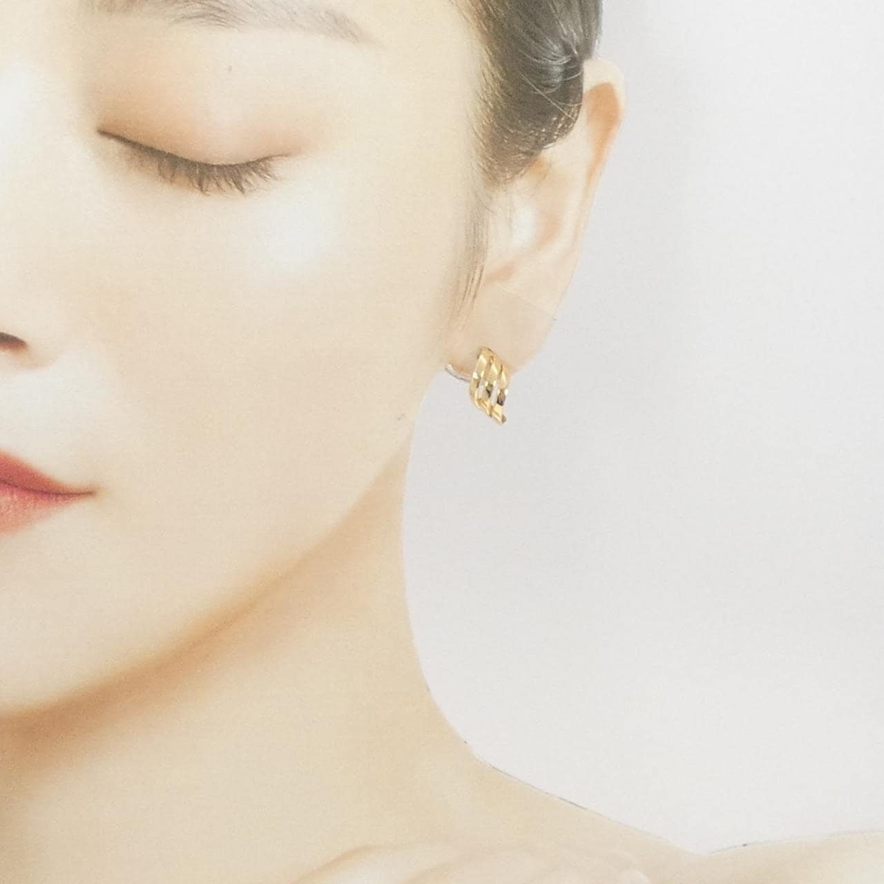 [新品] K18YG 耳环