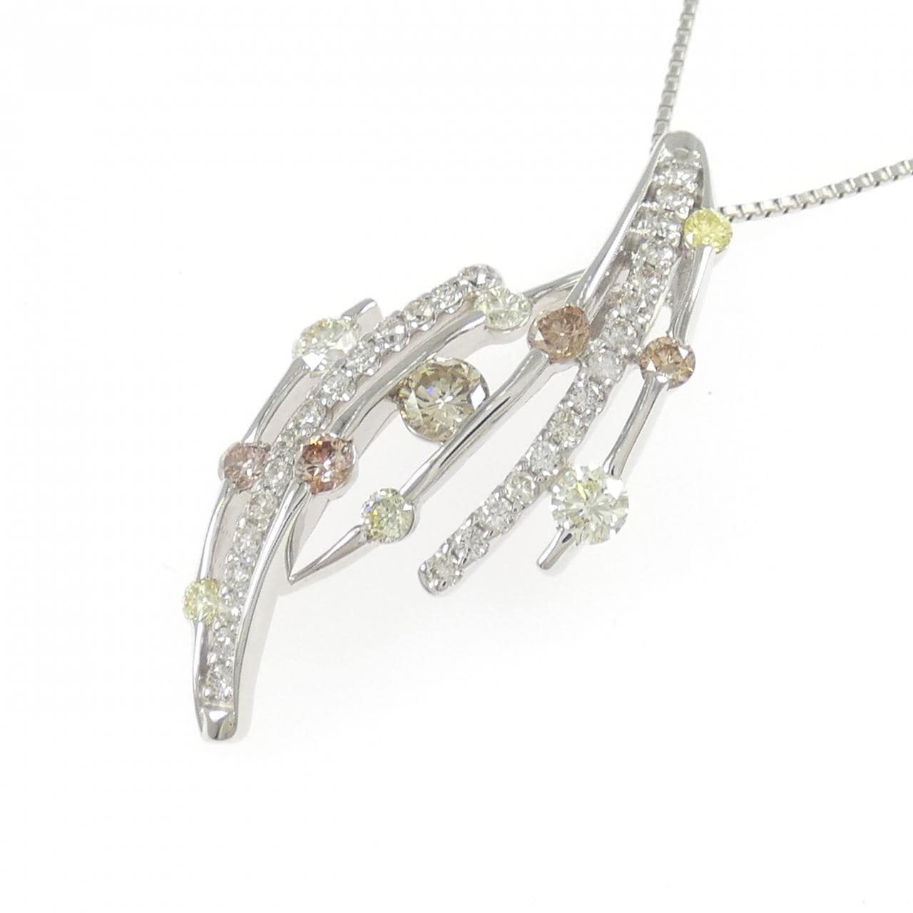 PT900/PT850 ダイヤモンド ネックレス 1.00CT