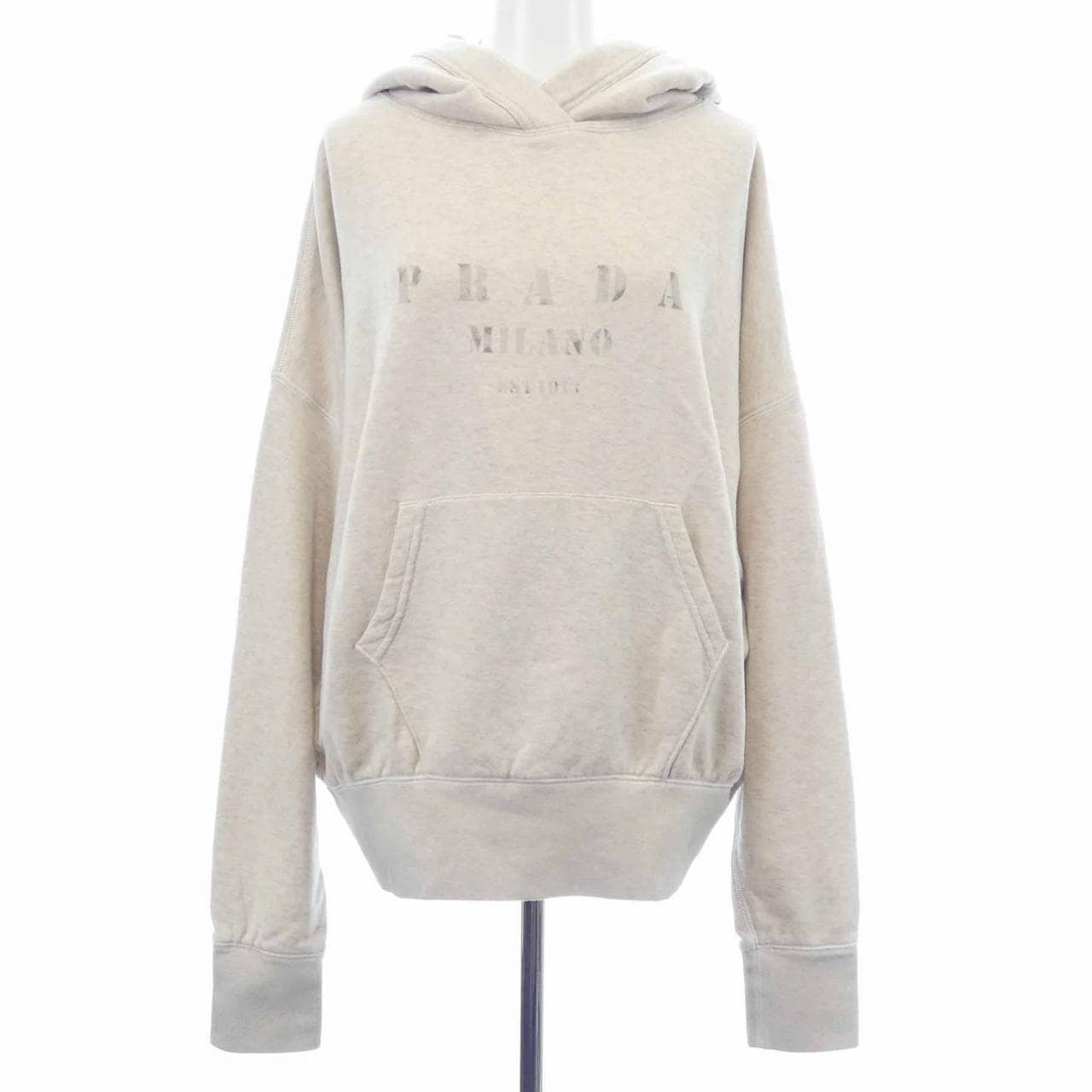 プラダ PRADA ナチュラルコットンフリースフーディ 134717 SOOO 17IP パーカー