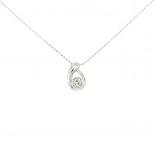 K18WG/750WG ダイヤモンド ネックレス 0.10CT