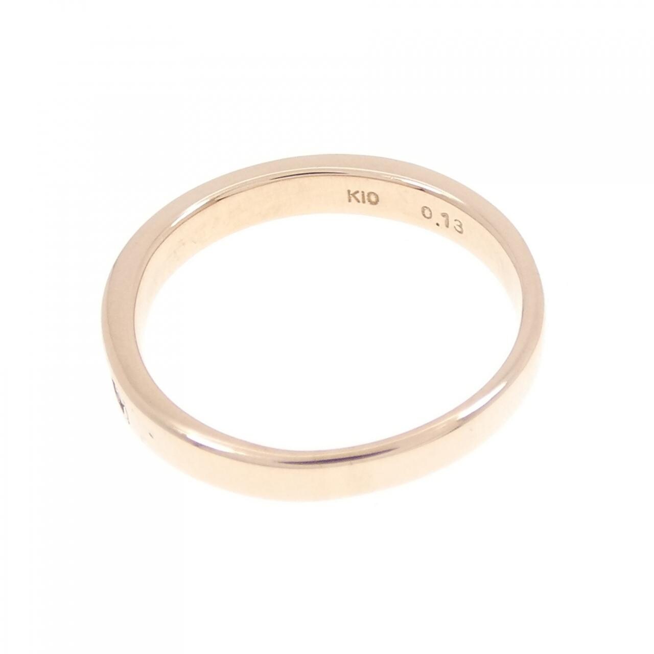 K10PG ダイヤモンド リング 0.13CT