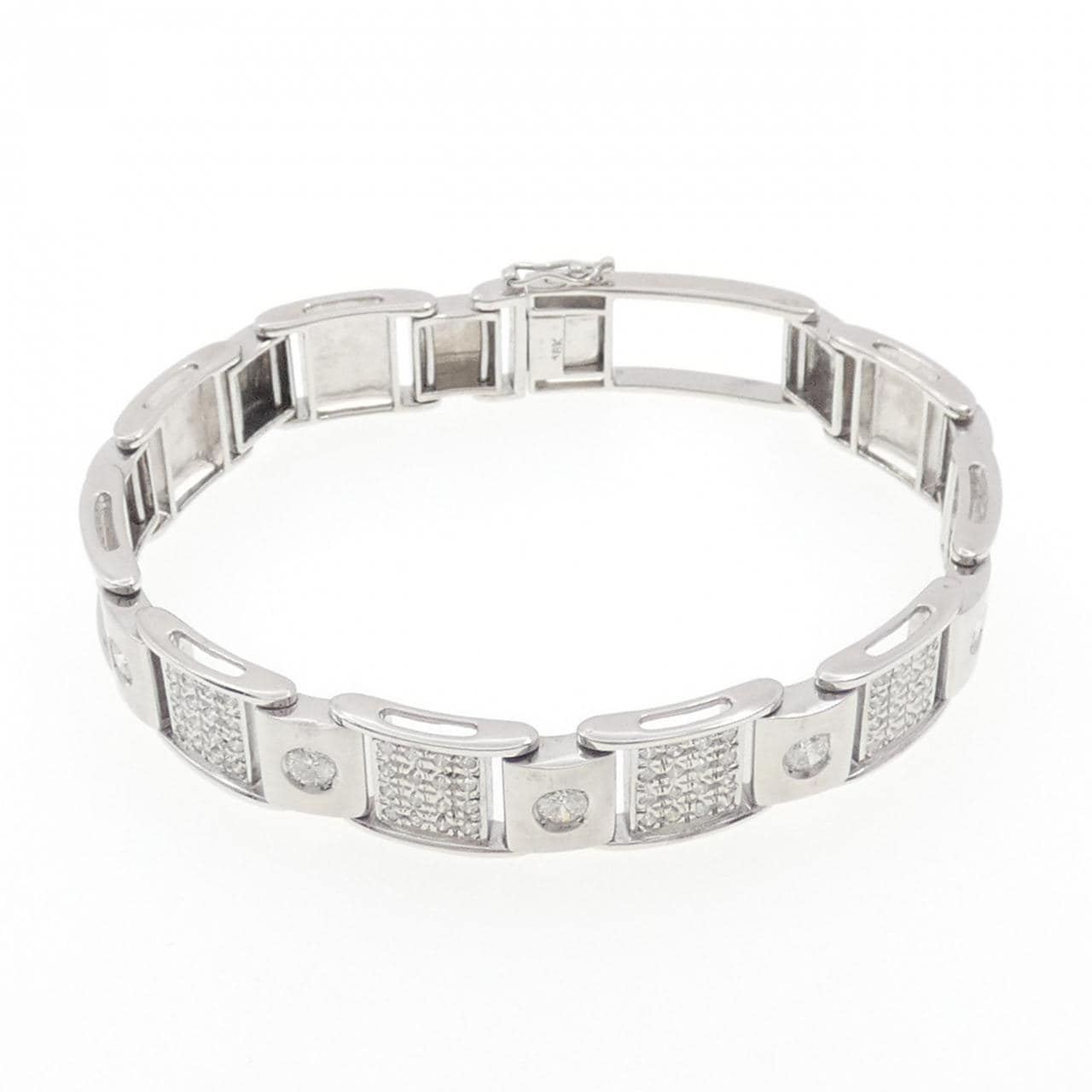 18KWG ダイヤモンド ブレスレット 1.70CT